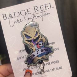 oogie boogie badge reel 