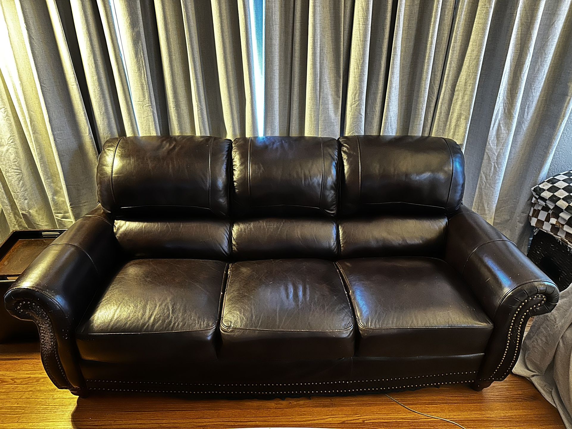 Leather Sofa Couch 