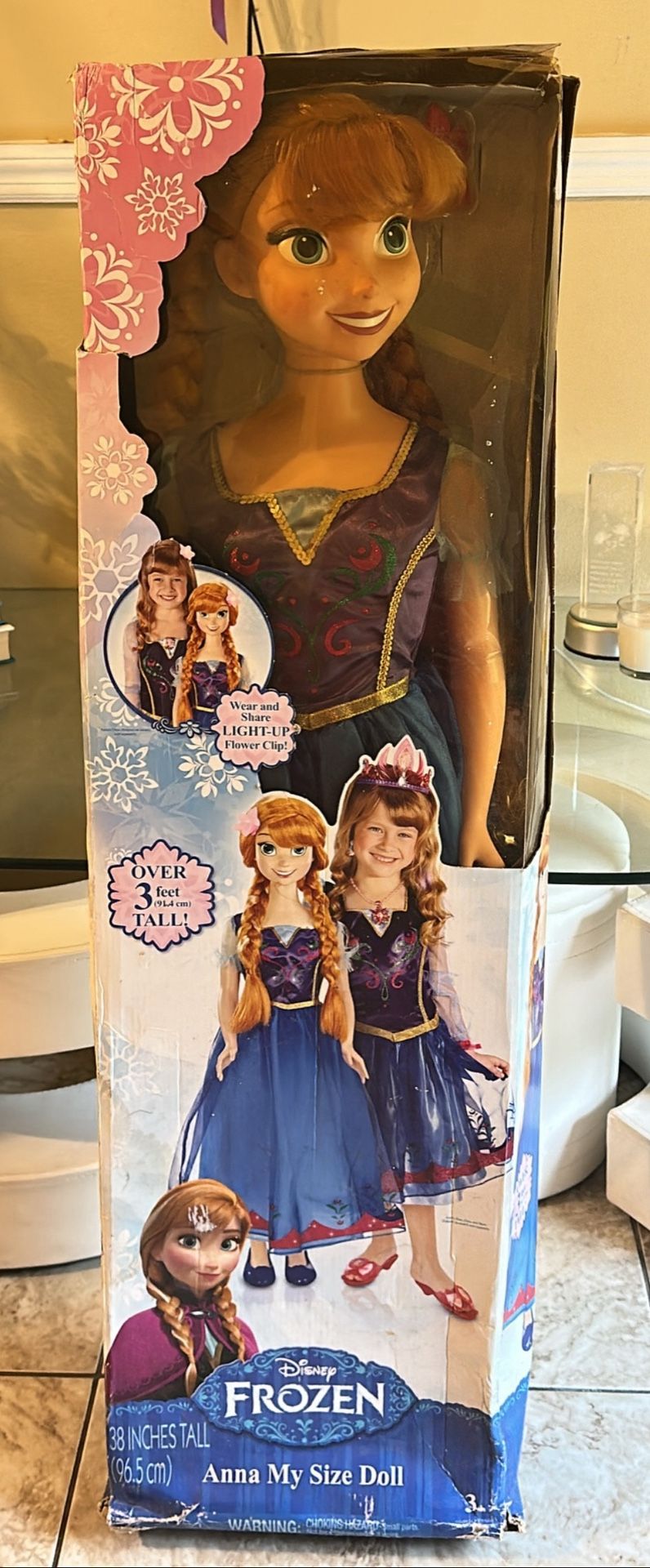 Brand New Never Opened Target exclusive my size 3ft tall Disney Frozen Anna Doll