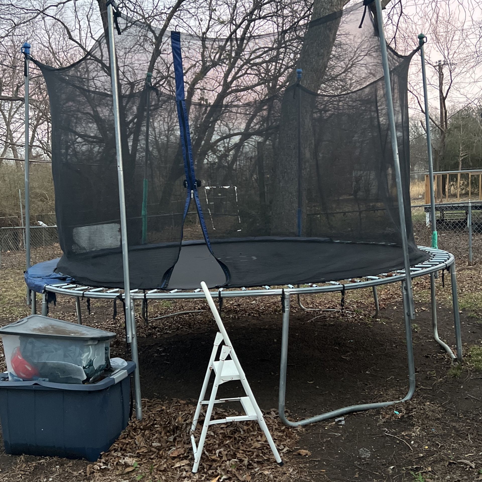 Swingset And Trampoline