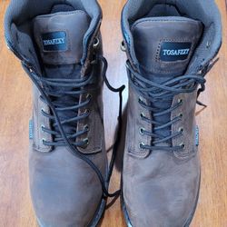 Tosafzxy Steel Toe Work Safety Boots