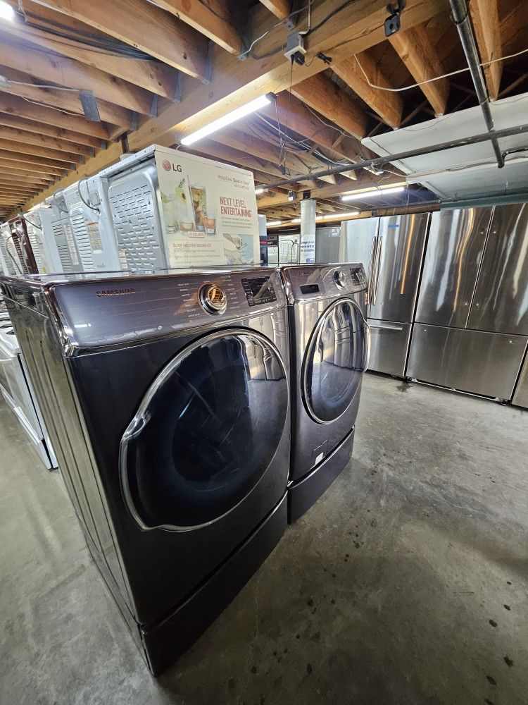 Huge Liquidation Sale Store Full Of Nice Lightly Used Refurbished Reconditioned Certified Gently Used Washer Dryer Fridge Stove Oven Stackable 