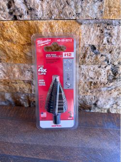 Milwaukee 48-89-9212 #12 Jam-Free Step Drill Bit