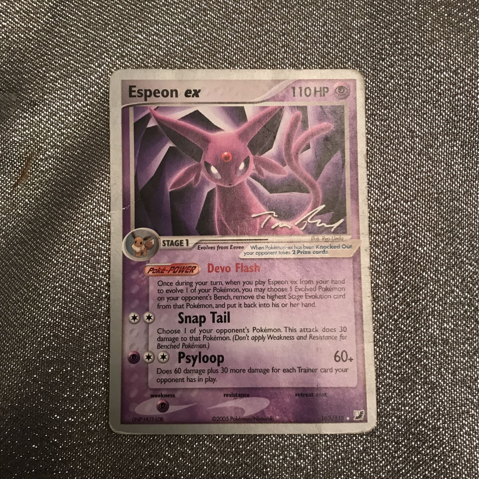 Pokemon Espeon Ex