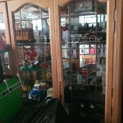 Collectables And Cabinet 