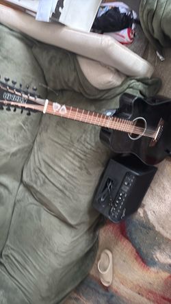 Karma 12 string guitar with Mustang LT25 Amp