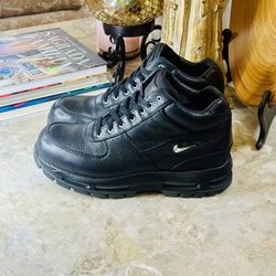 Nike Mens Air Max Goadome DB2958-001 Black Leather Hiking Boots Size 9.5