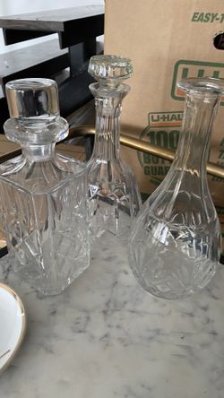 3 Decorative Vintage Bottles
