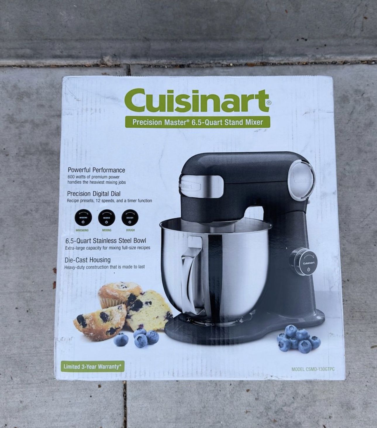 Cuisinart Precision Master 6.5 Quart Digital Stand Mixer - BRAND NEW