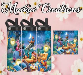 Winnie the Pooh custom tumbler water bottle