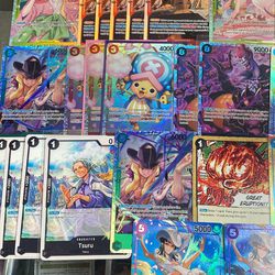 One Piece And Lorcana Cards For Sale 