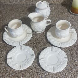 Cherub Angel Glass Tea Set