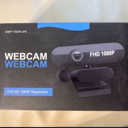 FHD 1080P Computer Webcam With Lens Privacy Cover Brand New