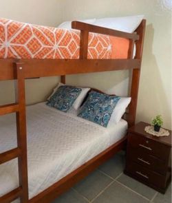 Solid Wood Bunk Bed Frame