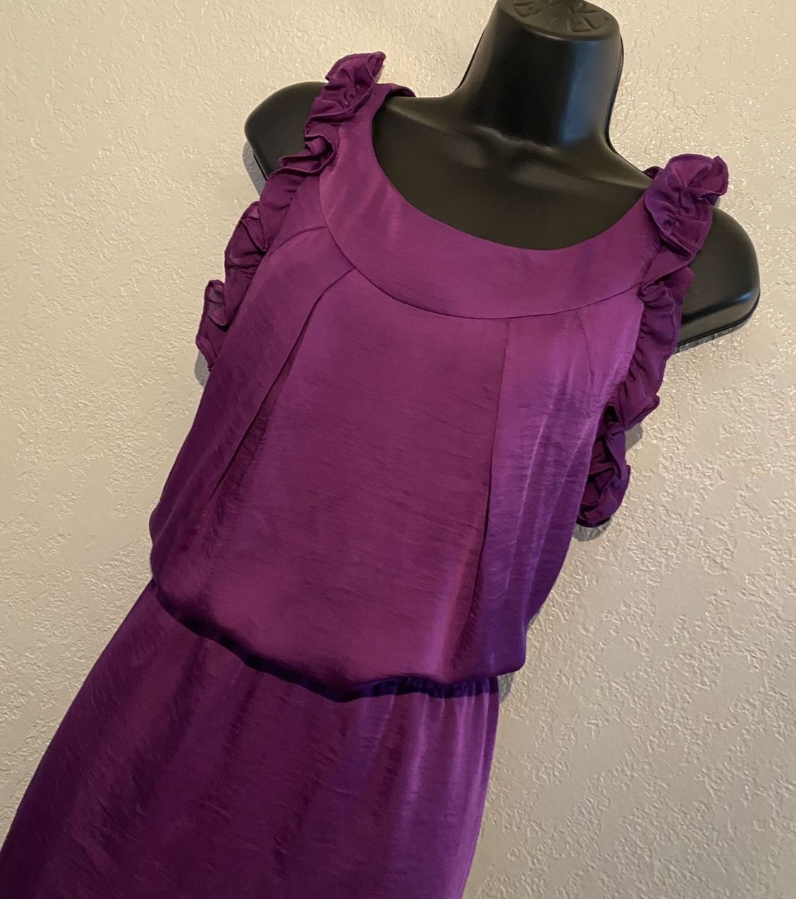 BISOU BISOU, Purple Sleeveless Dress, Size 10