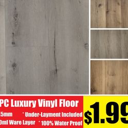 SPC vinyl 100% Waterproof Floor Floors Flooring 5.5 mm 20 ml Sale
