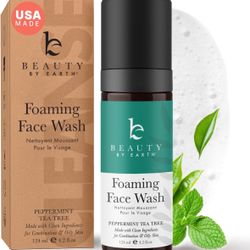 Foaming Face Wash Cleanser - USA Made with Natural & Organic Ingredients