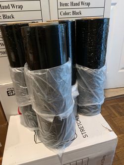 Black Shrink wrap plastic wrap delivery available