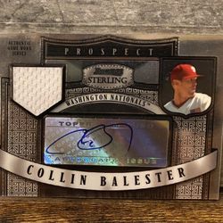 2007 Bowman Sterling Prospects Collin Balester #BSP-CB Auto Washington Nationals