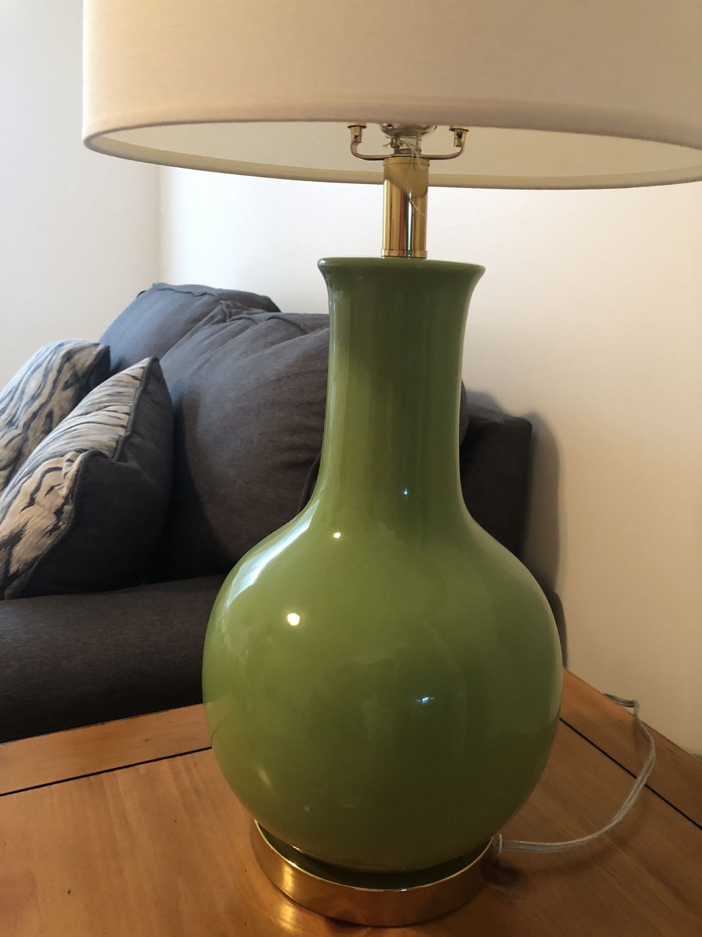 Antique Green Lamp in excellent condition!