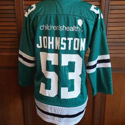 Dallas Stars Wyatt Johnston #53 (YL) Youth Large Green NHL Hockey Jersey