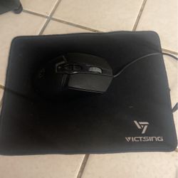 Gaming Mouse With Mouse Pad