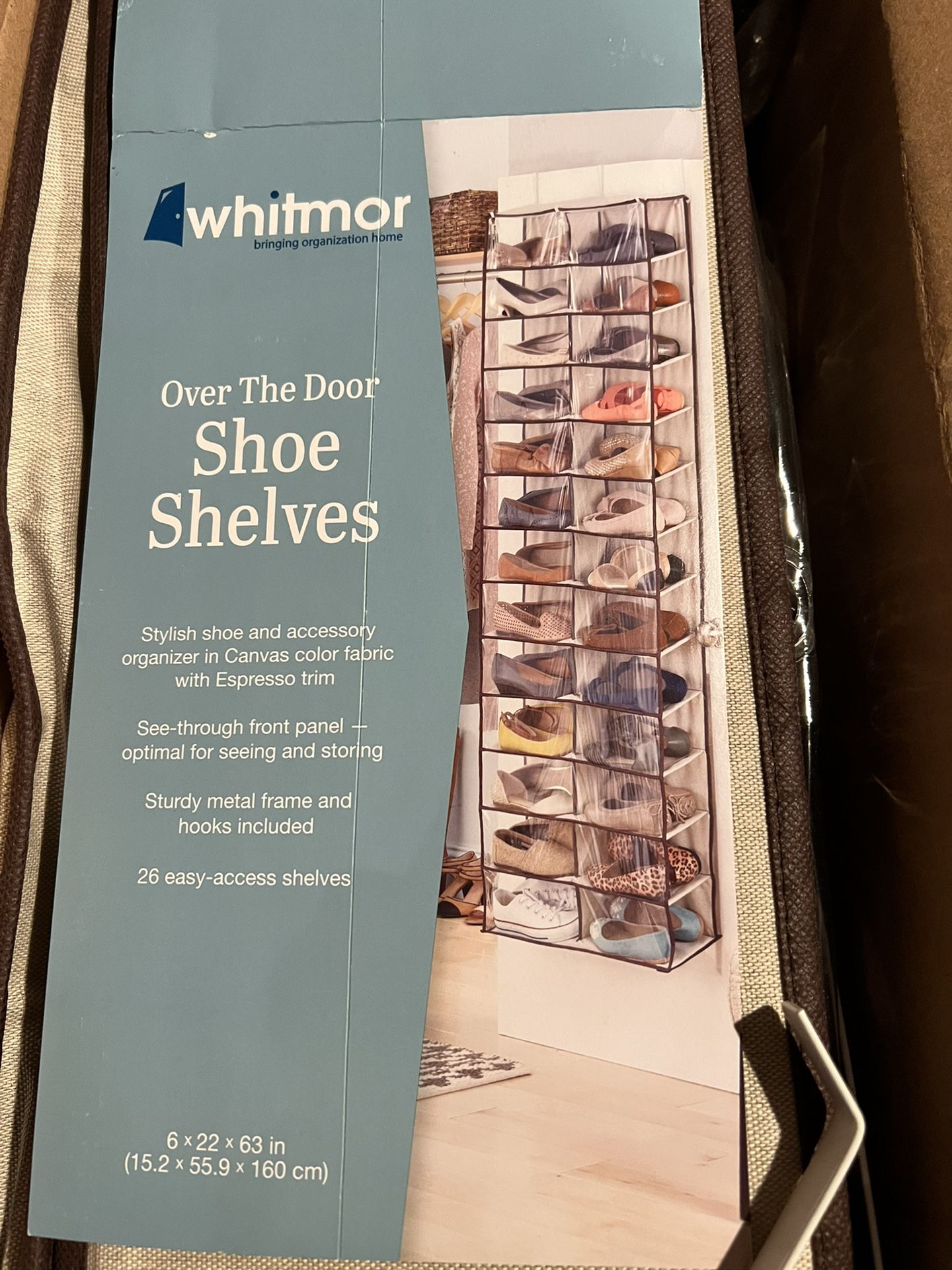 Whitmor Over the Door Shoe Shelves