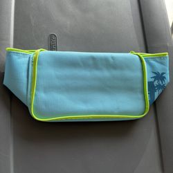 New Trader Joe's Insulated Cooler Bag Blue Palm Tree