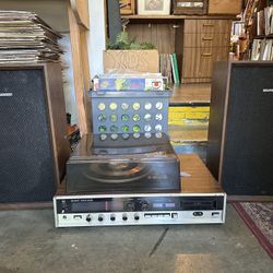 Sharp Stereo Turntable 8-track w/Speakers