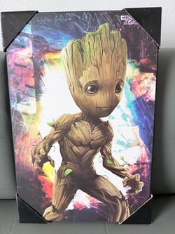 Marvel’s Groot Wooden Art