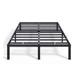 Vasagle Metal Bed Frame 14" Height Heavy-Duty 1100lbs Weight Capacity Black - Queen Size