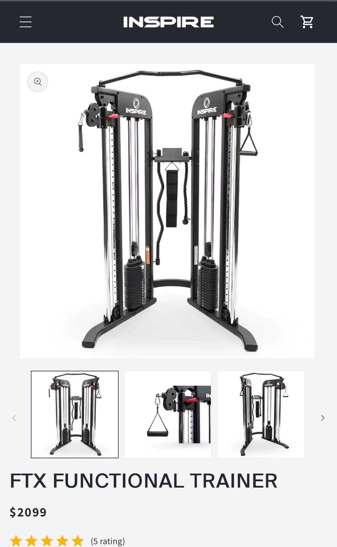 Inspire Fitness FTX Functional Trainer(cable cross)