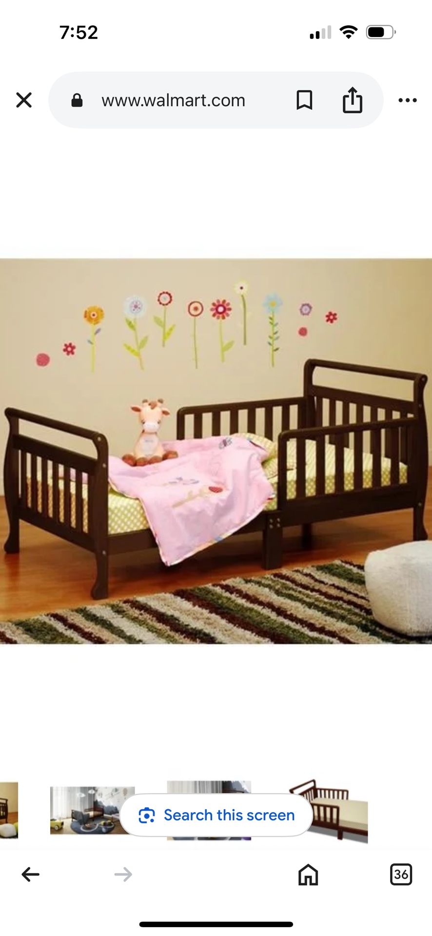 Toddler Bed Includes Mattress Its New In A Box
