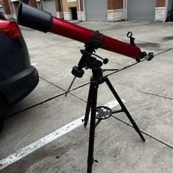 Carson RedPlanet 90mm f/11 Refractor EQ Telescope Digiscoping Kit 