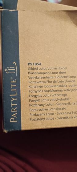 PartyLite Gilded Lotus Votive Holder P91854