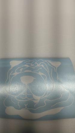 Shar-pei dog decal for auto, windows and more