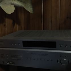 Sony theater receiver with 5disc carousel CD player and all the speakers for full surround sound including subwoofer