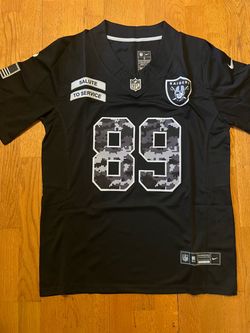 Black raiders bowers salute to service jersey