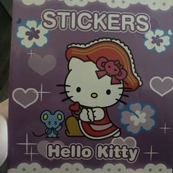 Hello Kitty Coloring Book W Stickers 