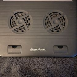 GEAR HEAD USB DUAL LAPTOP COOLING PAD