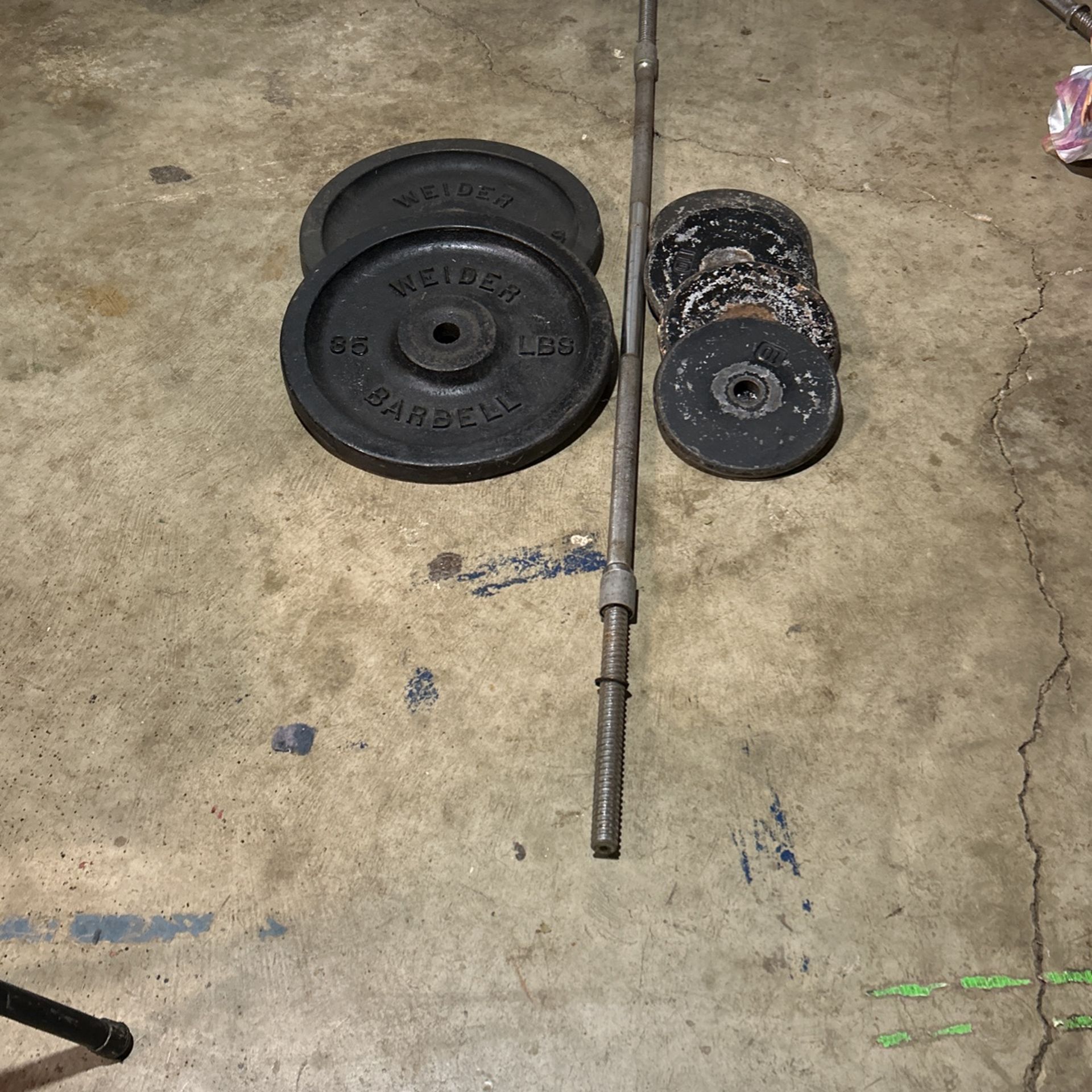 Wheigt Plates And Barbell