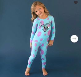 2T Posh Peanut Disney Monsters Inc Sulley bamboo pjs