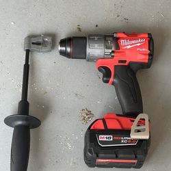Milwaukee Fuel Hammer Drill With Battery 5.0 $150