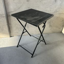 Industrial Stainless Steel Folding End  Side Table