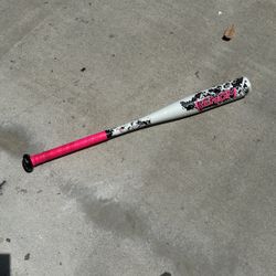 Kids  Venom, Pink, Black, And White Aluminum T Ball  Bat