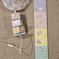 Baby Room Lamp And Height Chart