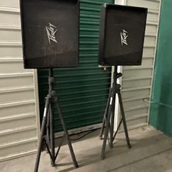 Peavey Speakers With Stands! 