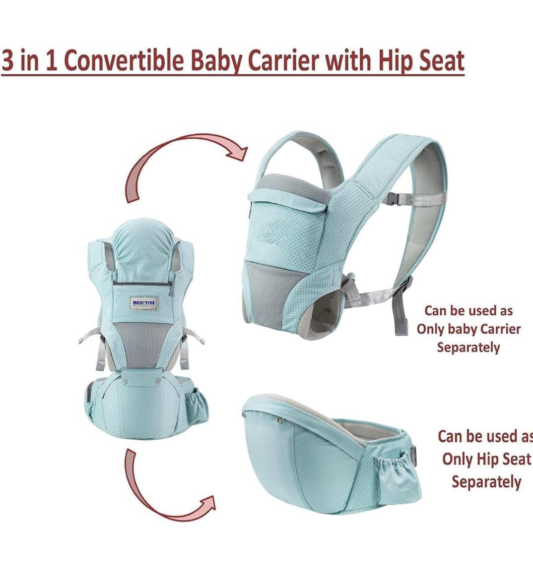 Hip Seat + Baby Carrier  