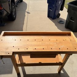 Wood work table