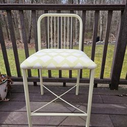 Vintage Bar Stool - Newly Reupholstered